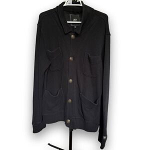 OBEY Propaganda Men’s XL Black Military Style Button Front Cardigan Jacket